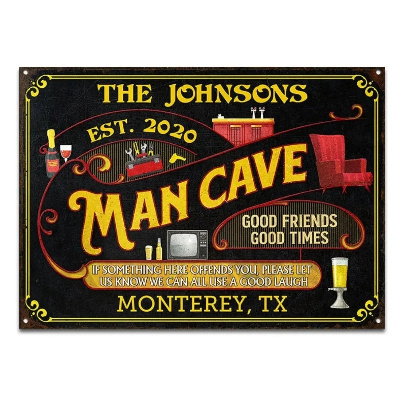 Home Bar Signs - 1pc Custom All Need A Good