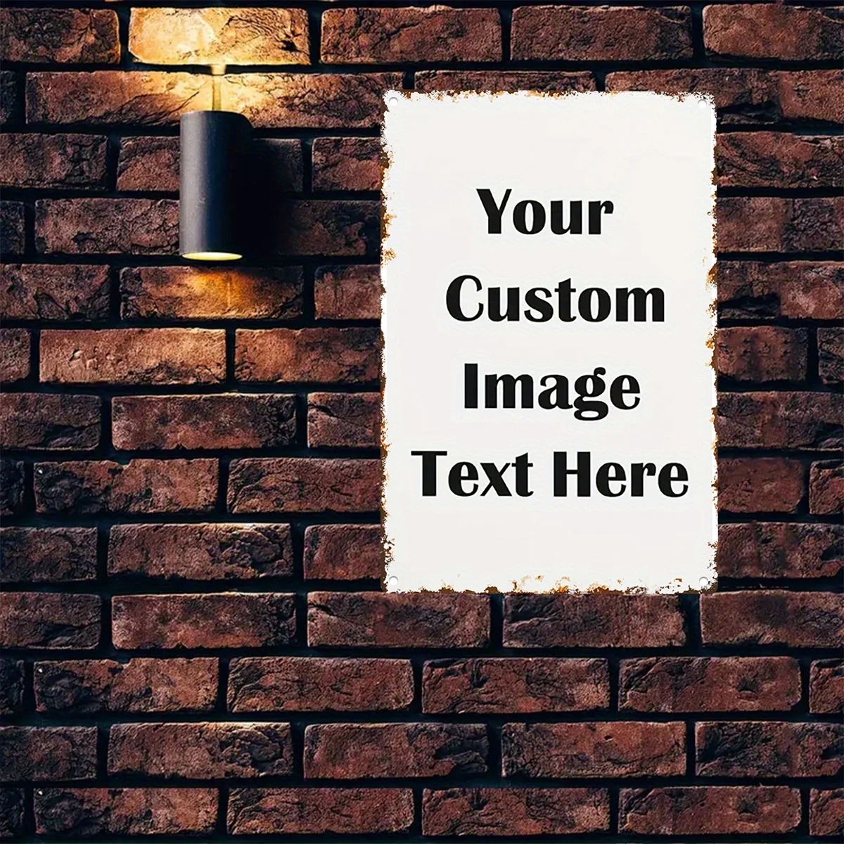 Custom Photo & Text Tin Sign - - Home Bar Signs review and price