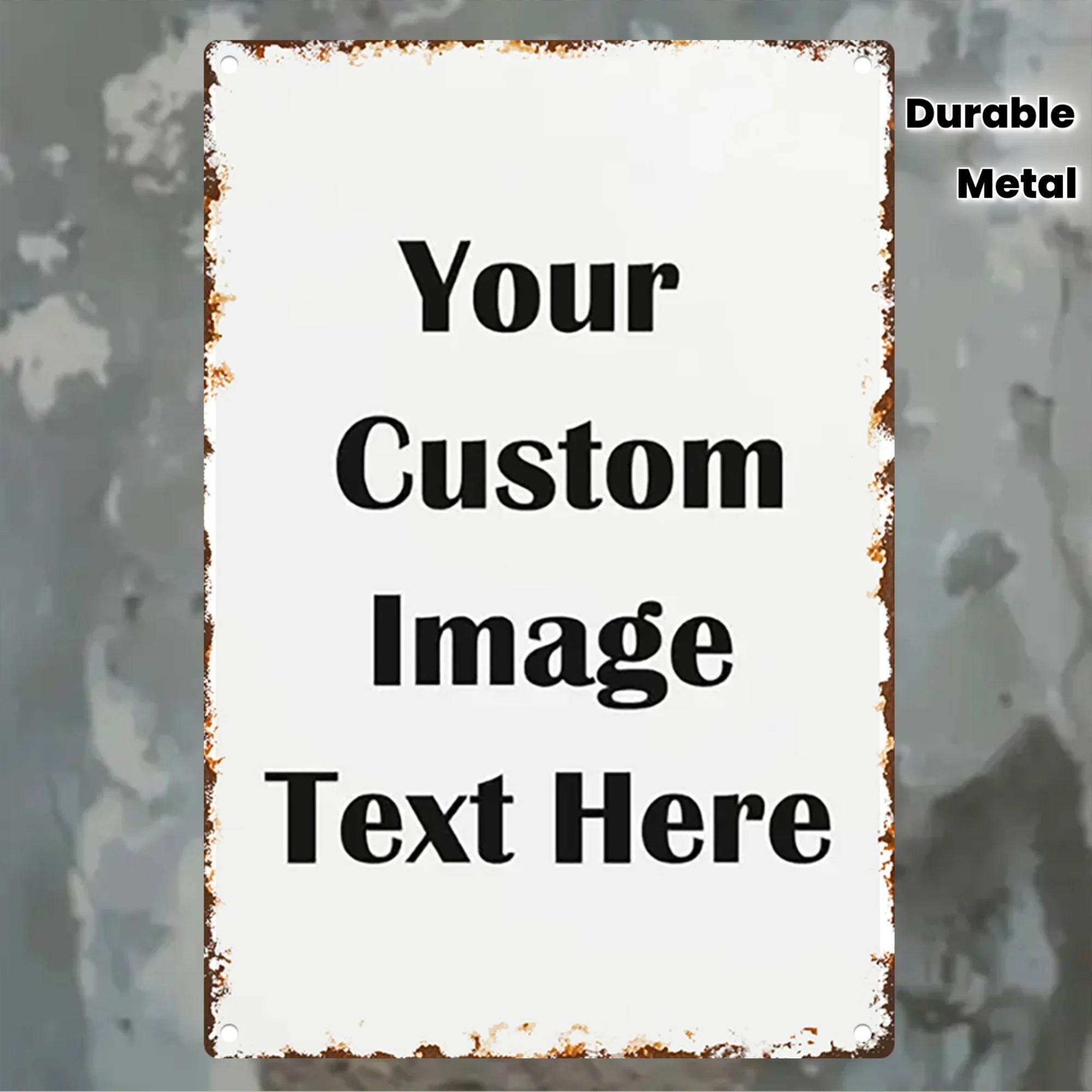 Custom Photo & Text Tin Sign - - Home Bar Signs review and price