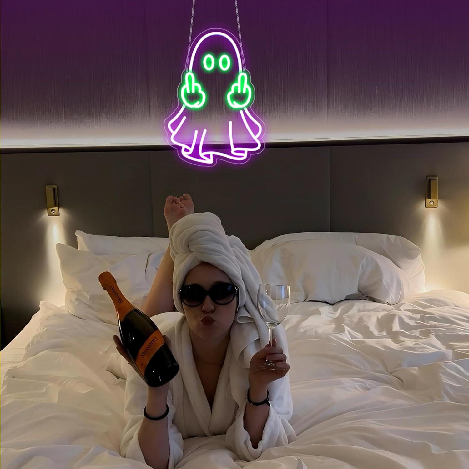 Ghost Neon Sign USB Powered LE - Home Bar Signs review and price