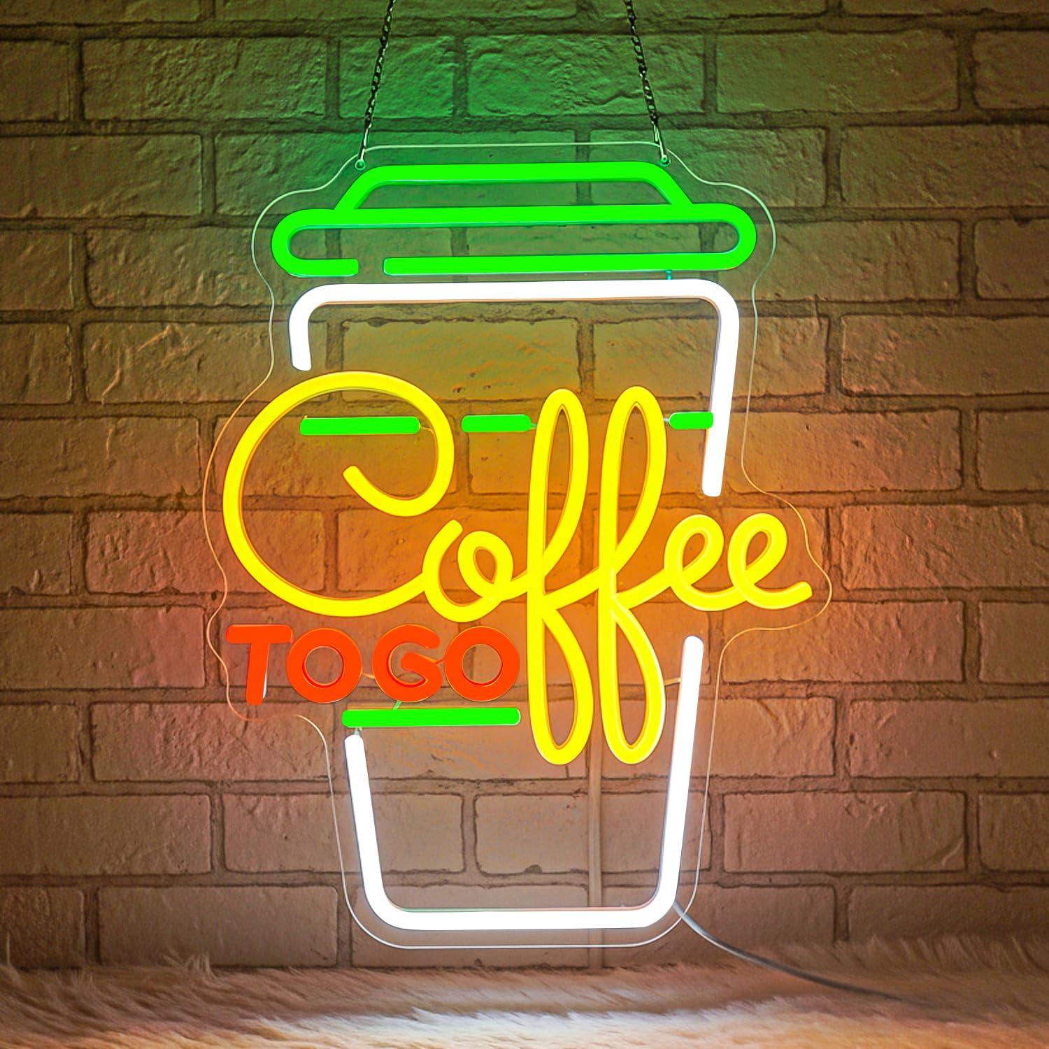 Coffee Neon Sign USB Dimmable  - Home Bar And Restaurant review and price