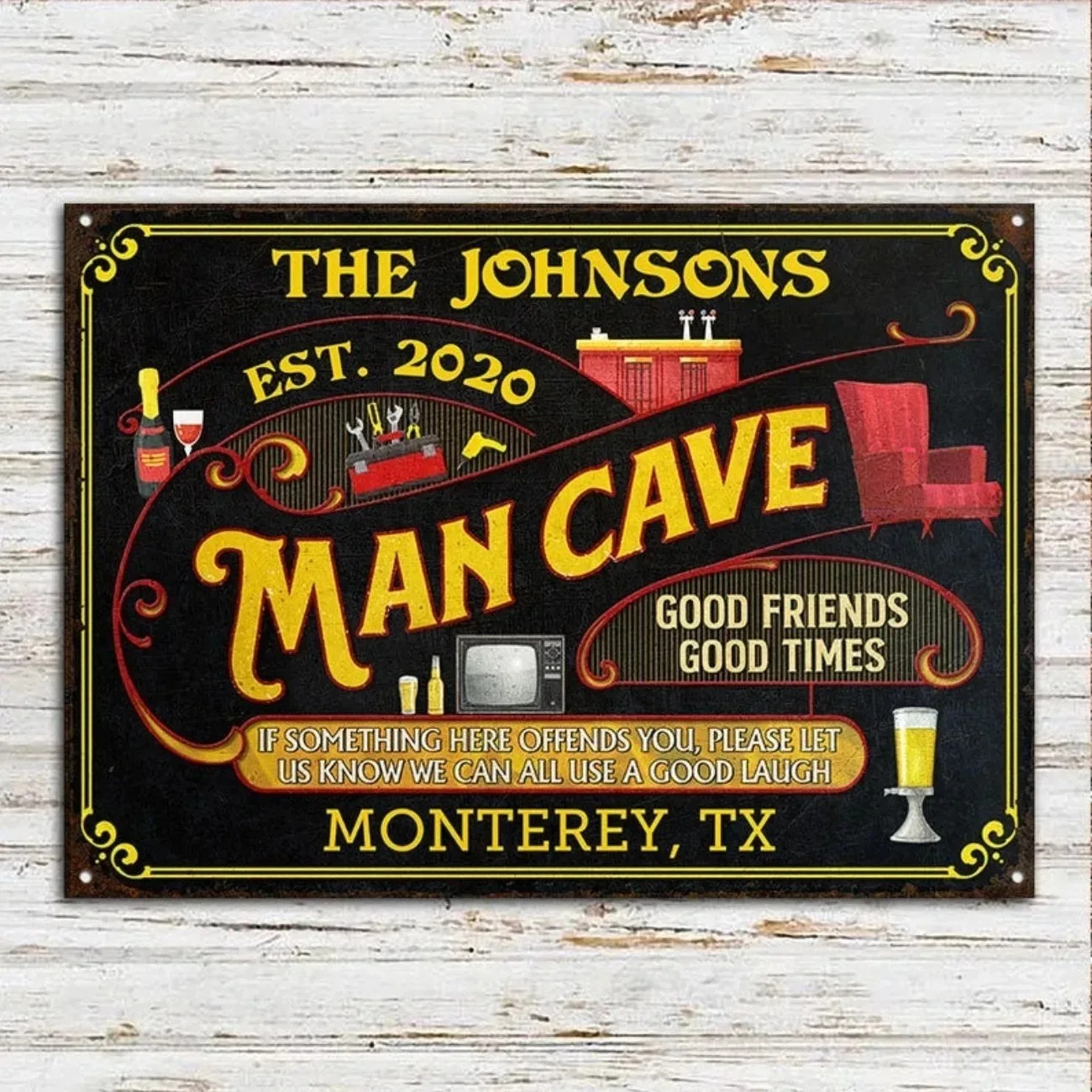 1pc Custom All Need A Good Lau - Home Bar Signs review and price