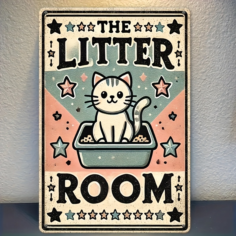Retro Cat Litter Room Iron Met - Home Bar And Restaurant review and price