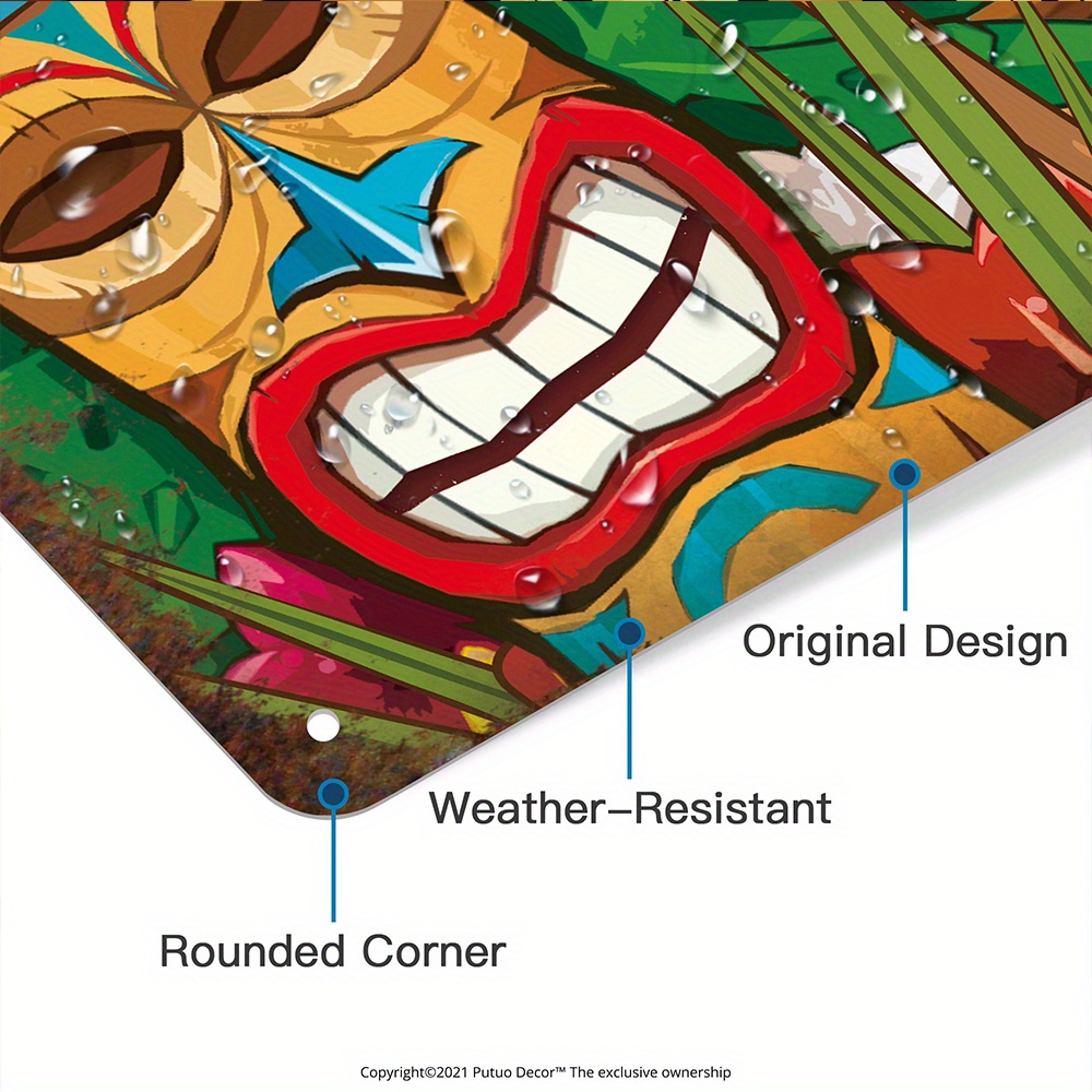 Custom  Decor Tiki Bar Sign, P - Home Bar And Restaurant review and price