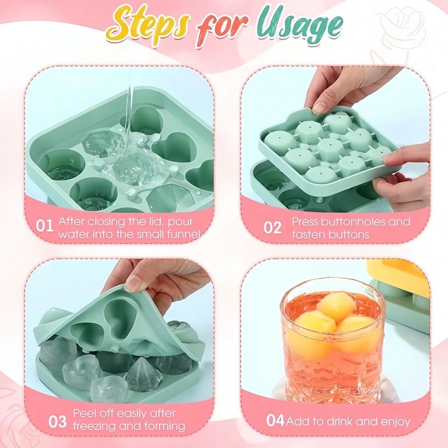 4pcs Rose Heart Diamond Ice Cu - Citrus Juicer Bar review and price